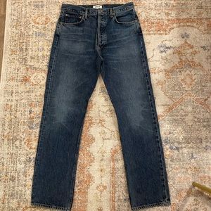 AGOLDE High Rise Straight Leg Jean